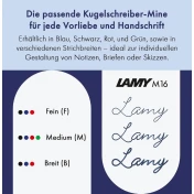 מילוי רפיל LAMY לעט כדורי צבע אדום עובי M