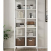 ויטרינה מתכת לבנה בעיצוב מודרני VITRA