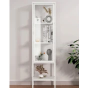 ויטרינה מתכת לבנה בעיצוב מודרני LIGNE