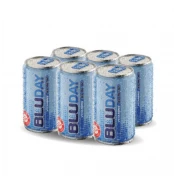 שישית פחיות משקה BLUDAY משקה אנרגיה בלו דיי 250 מ