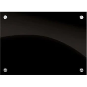 לוח מחיק מגנטי זכוכית שחורה