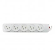 רב שקע 5 + כבל 1 מטר