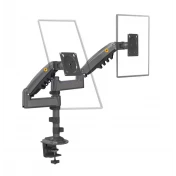 זרוע שולחנית דו מפרקית ל2 מסכי מחשב עד “35