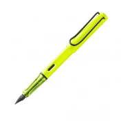 עט נובע LAMY בצבע צהוב ניאון safari Neon yellow עובי ציפרון M