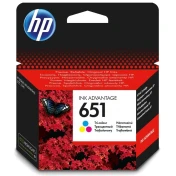 ראש דיו HP 651 מקורי צבעוני