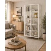 ויטרינה מעוצבת לבנה LUCIEN