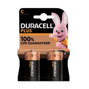 זוג  סוללות C מתוצרת DURACELL אלקליין