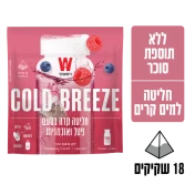 תה חליטה קרה בטעם פטל אוכמניות