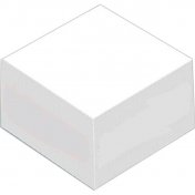 מזכרית 76*76 לבנה