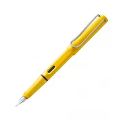 עט נובע LAMY צהוב ספארי safari yellow עובי ציפורן B