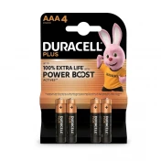 סט 4 סוללות AAA מתוצרת DURACELL אלקליין