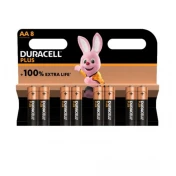 סט 8 סוללות AA מתוצרת DURACELL אלקליין