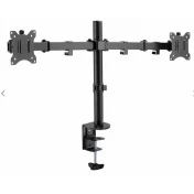 מתקן שולחני דו מפרקי ל2 מסכי מחשב עד 32″ דגם T11