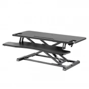 עמדת עבודה למסך מקלדת ועכבר R66H שחור