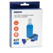 ערכה לניקוי מסך- ספריי מטלית ומברשת