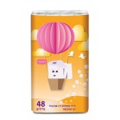 נייר-טואלט טישו דו שכבתי 48 גלילים שניב כדור פורח