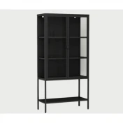 ויטרינת מתכת שחור בעיצוב מודרני PALERMO