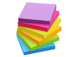 מזכרית דביקה 76*76 צבעוני