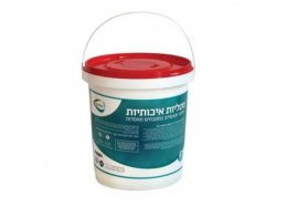 דלי מגבונים לחיטוי וניקוי + אלכוהול 70% 
