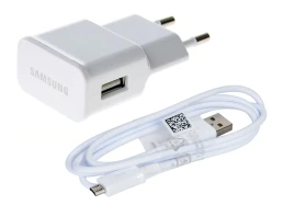 מטען קיר מאושר סמסונג  USB 2A +כבל MICRO  לבן