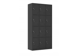 ארון לוקר מתכת עם 12 תאים