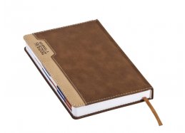 יומן יומי כריכה קשה 14*21 חום-A5