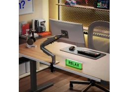 זרוע שולחנית דו מפרקית ארגונומית למסך מחשב עד 30″ דגם F80