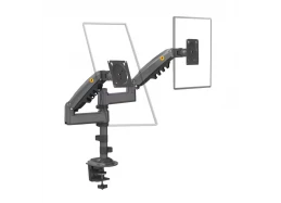 זרוע שולחנית דו מפרקית ל2 מסכי מחשב עד “35