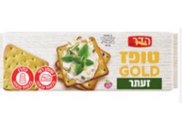 קרקר מרובע עם זעתר 250 גר' הדר