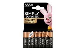 סט 8 סוללות AAA מתוצרת DURACELL אלקליין