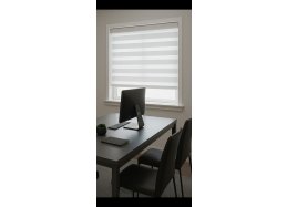 וילון זברה חלק 160*120 צבע קרם 