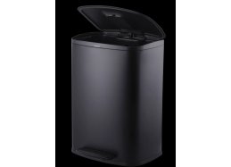 פח דוושה מעוצב 50 ליטר שחור