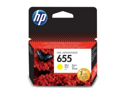 ראש דיו HP 655 מקורי צהוב