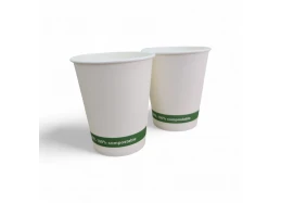 כוס שתיה חמה מתכלה 8OZ שרוול 25 יחידות