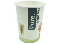כוס שתיה חמה מתכלה 8OZ שרוול 25 יחידות כוס שתיה חמה מתכלה 8OZ שרוול 25 יחידות