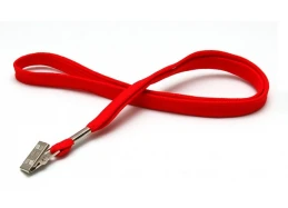 שרוך אדום  לתג שם + קליפס