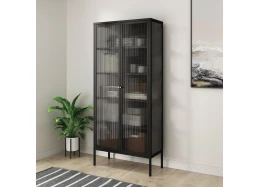 ויטרינה מעוצבת שחורה דגם ויטרה-VITRA 