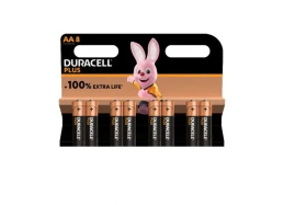 סט 8 סוללות AA מתוצרת DURACELL אלקליין