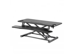 עמדת עבודה למסך מקלדת ועכבר R66H שחור