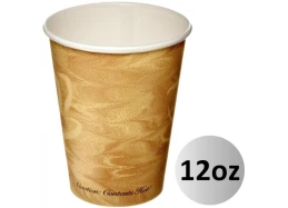 כוסות נייר לשתייה חמה 1/50 בשרוול 12OZ