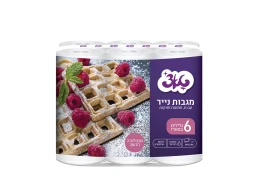 מגבת נייר סופג למטבח 6 גלילים