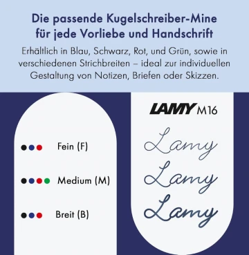 מילוי רפיל LAMY לעט כדורי צבע אדום עובי M