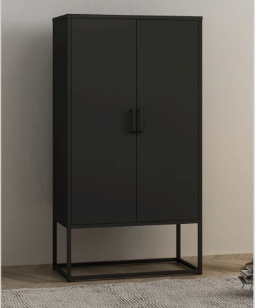 ארונית אחסון שחורה בעיצוב מינמליסטי שחור NOIR