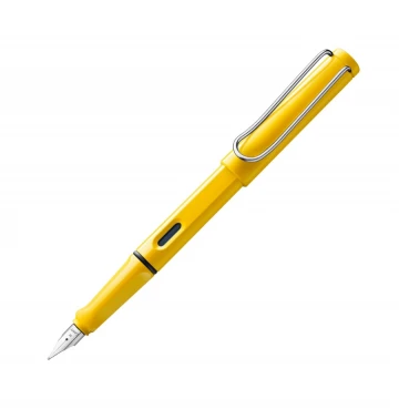 עט נובע LAMY צהוב ספארי safari yellow עובי ציפורן F