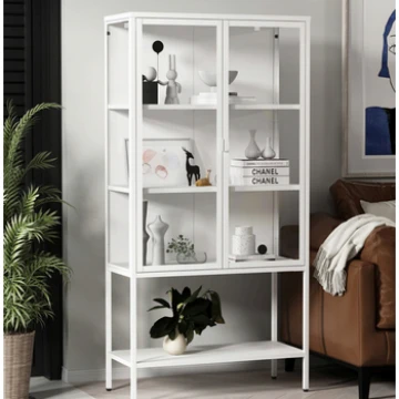 ויטרינת מתכת לבנה בעיצוב מודרני PALERMO