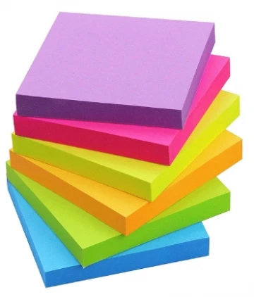 מזכרית דביקה 76*76 צבעוני