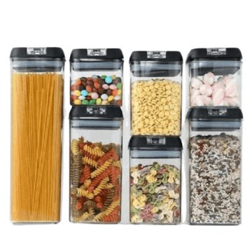 מארז קופסאות אחסון 14 חלקים שחור