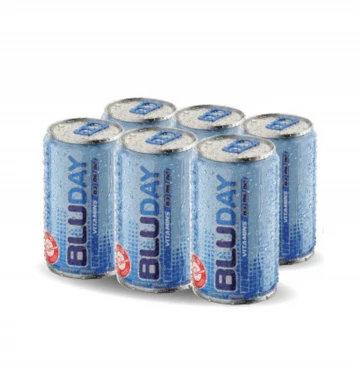 שישית פחיות משקה BLUDAY משקה אנרגיה בלו דיי 250 מ