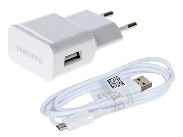 מטען קיר מאושר סמסונג  USB 2A +כבל MICRO  לבן