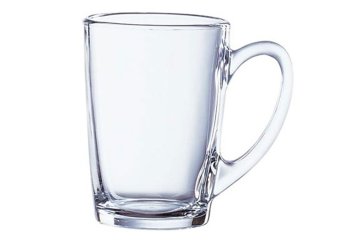 כוס זכוכית עם ידית לשתיה חמה 1/6